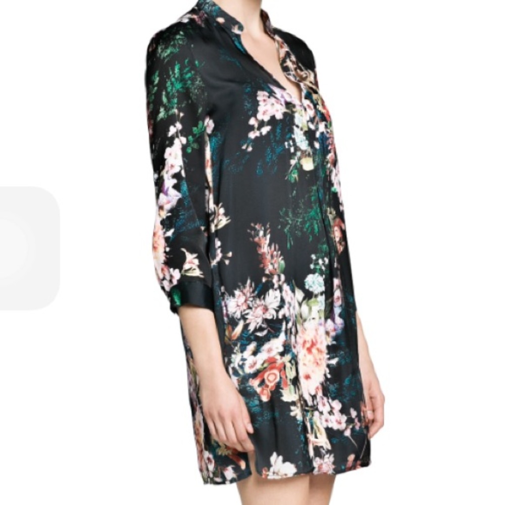 Asos Floral Satin Dress